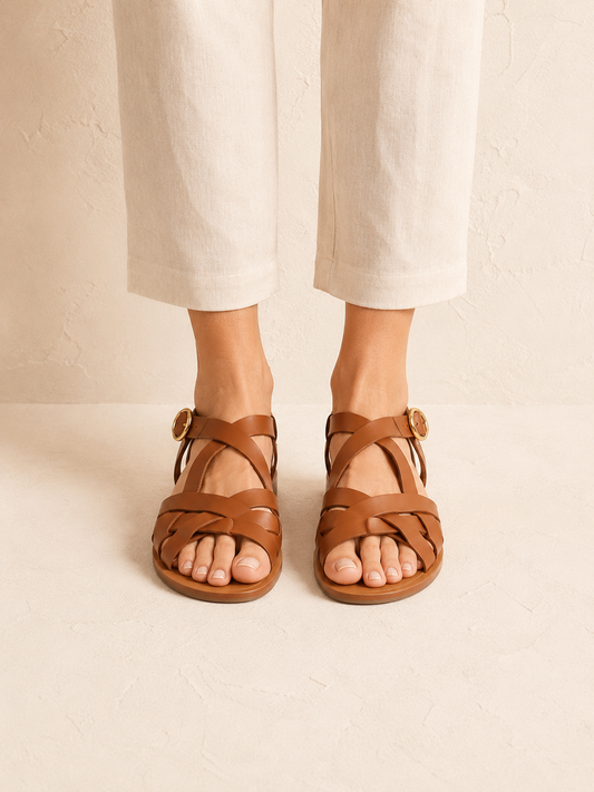 Sandalia Valentina · Camel