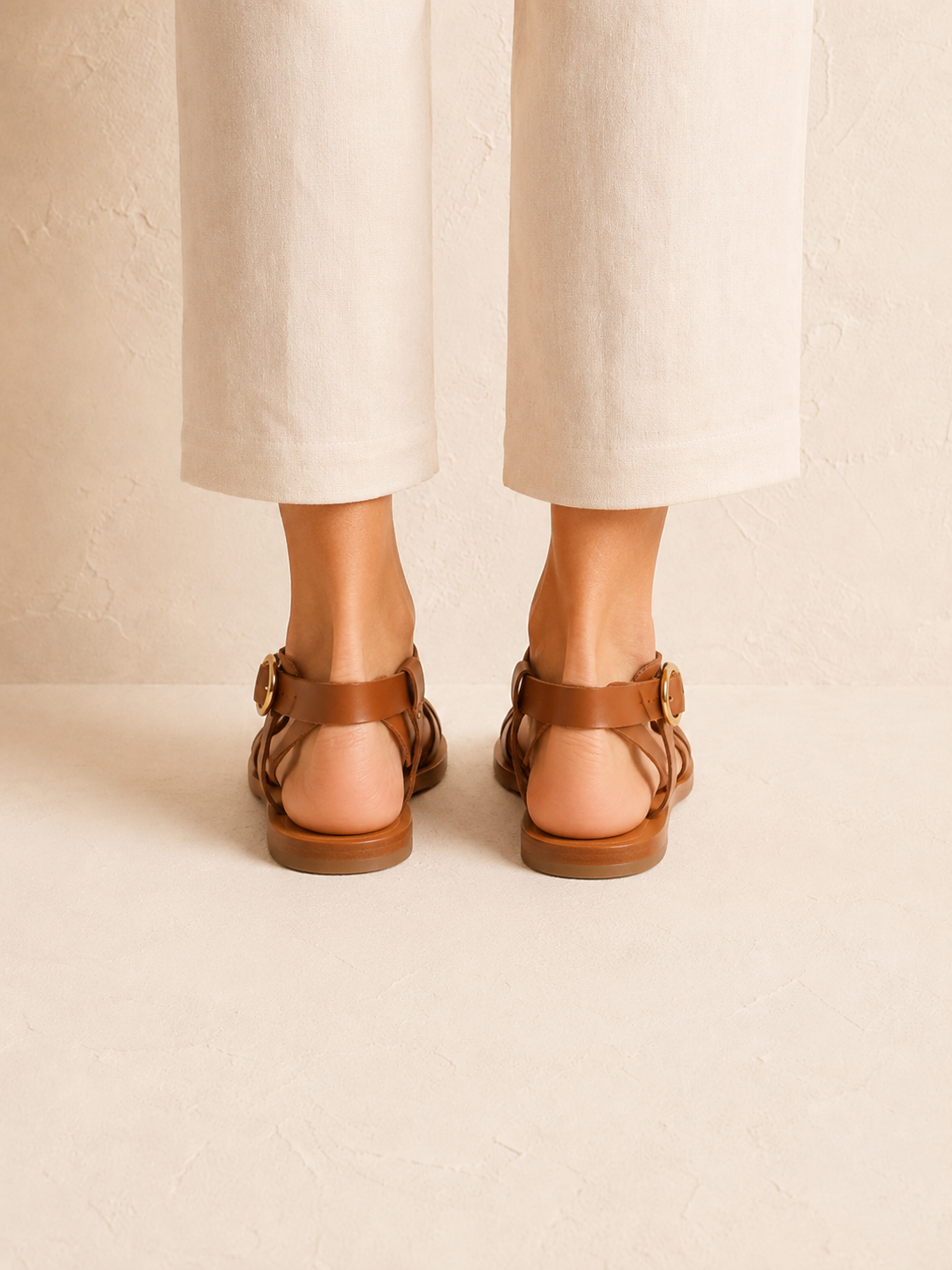 Sandalia Valentina · Camel