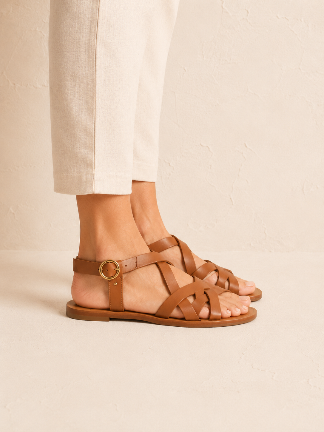 Sandalia Valentina · Camel