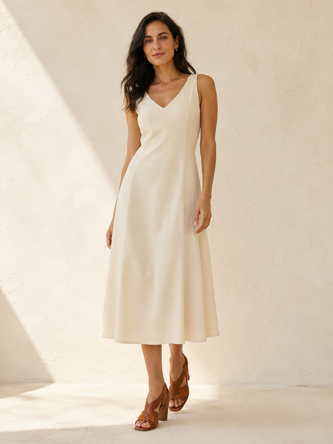 Sandalia Fiora · Cognac